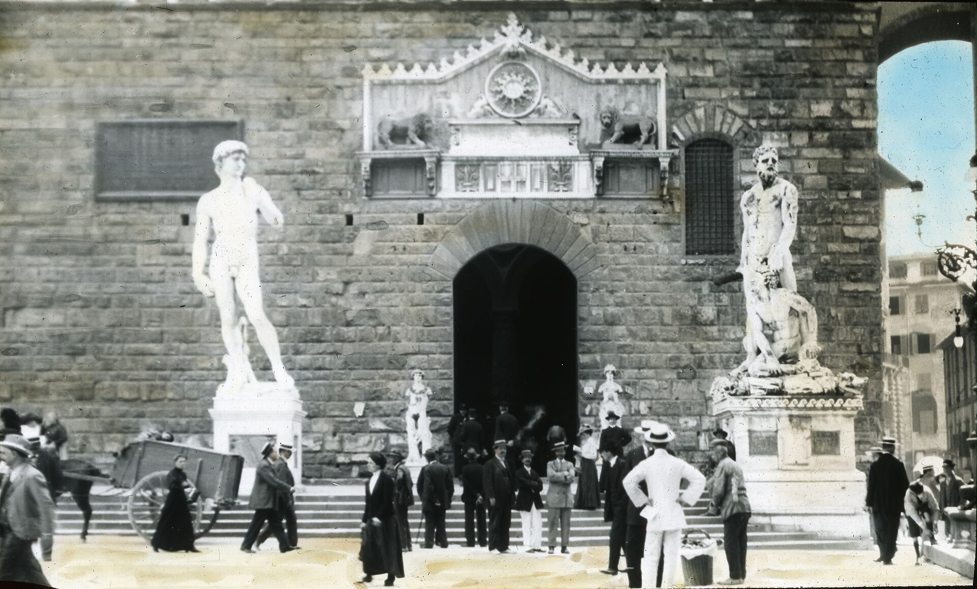 The David in the Accademia — arrive at opening to see him without the crowds that build by 10 am
