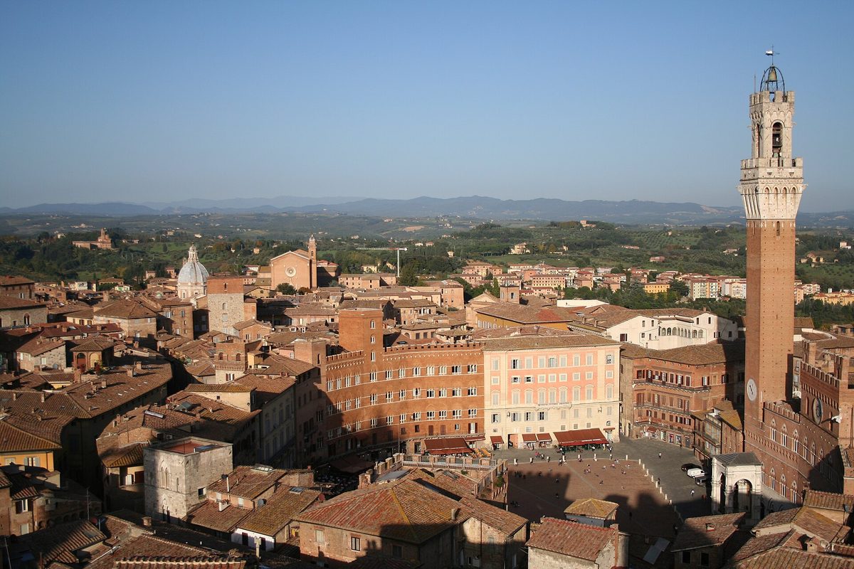 Piazza del Campo and Torre del Mangia in Siena
