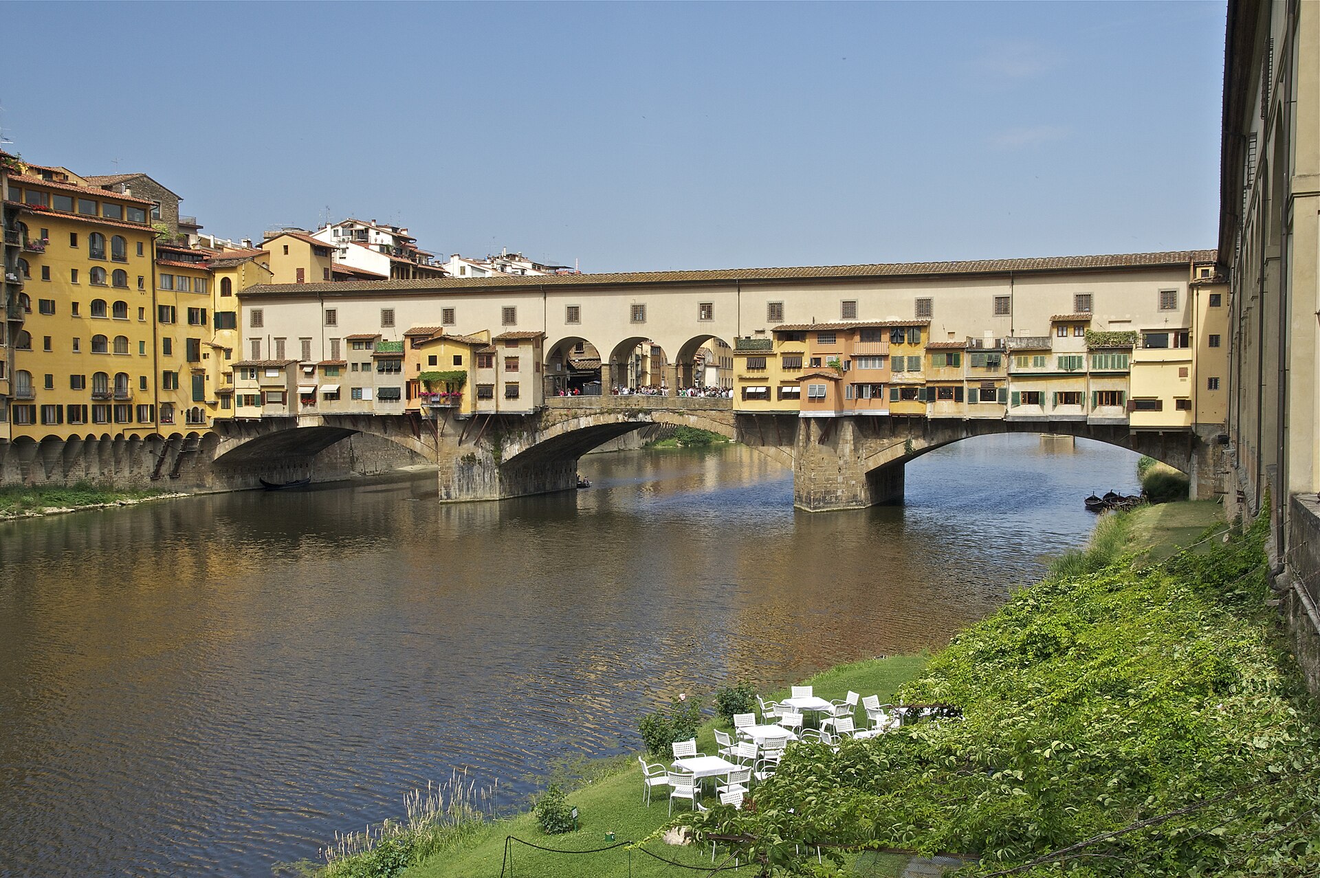 View of Florence and the Ponte Vecchio, a popular and pricier base for an Italy trip