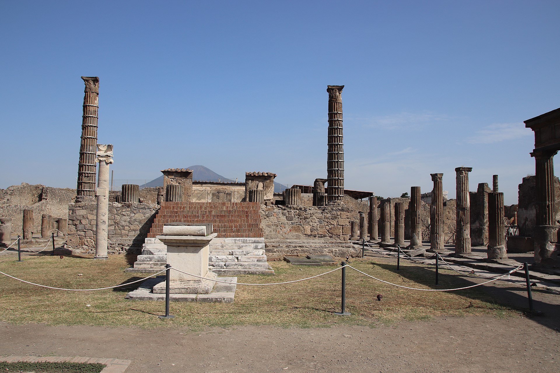 The archaeological ruins of Pompeii near Naples, one of Italy's best-value major attractions