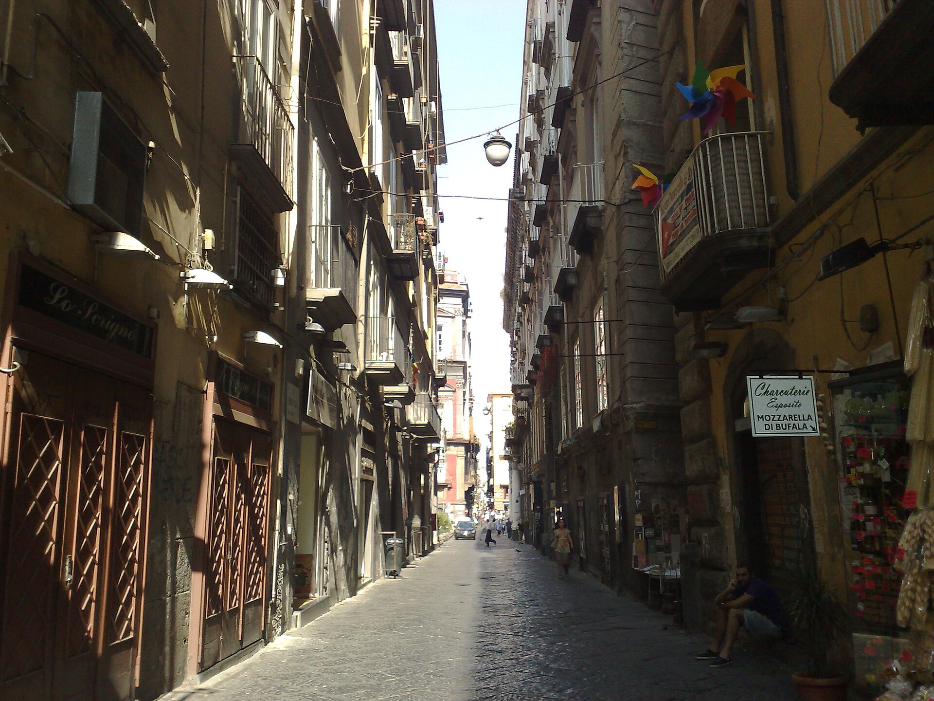 Spaccanapoli cuts through the heart of Naples — one of the great street walks in Italy