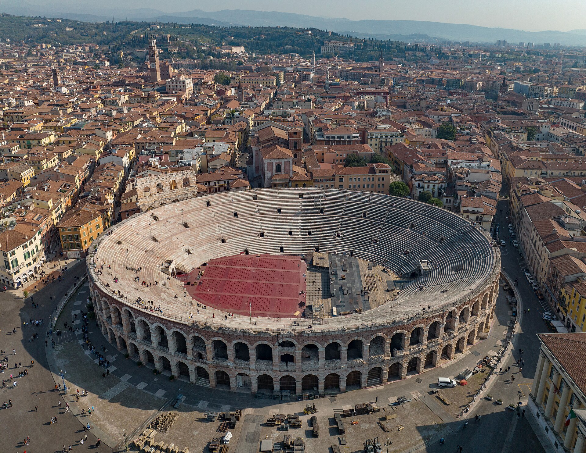 The Verona Arena at dusk — one of the best-preserved Roman amphitheatres in the world and a defining stop on any northern Italy trip
