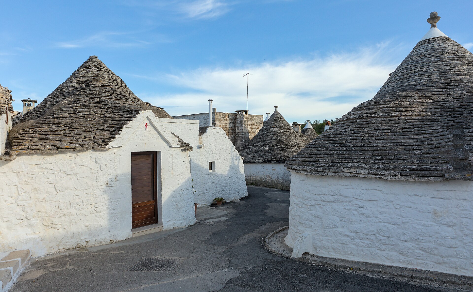 Traditional trulli houses in Alberobello