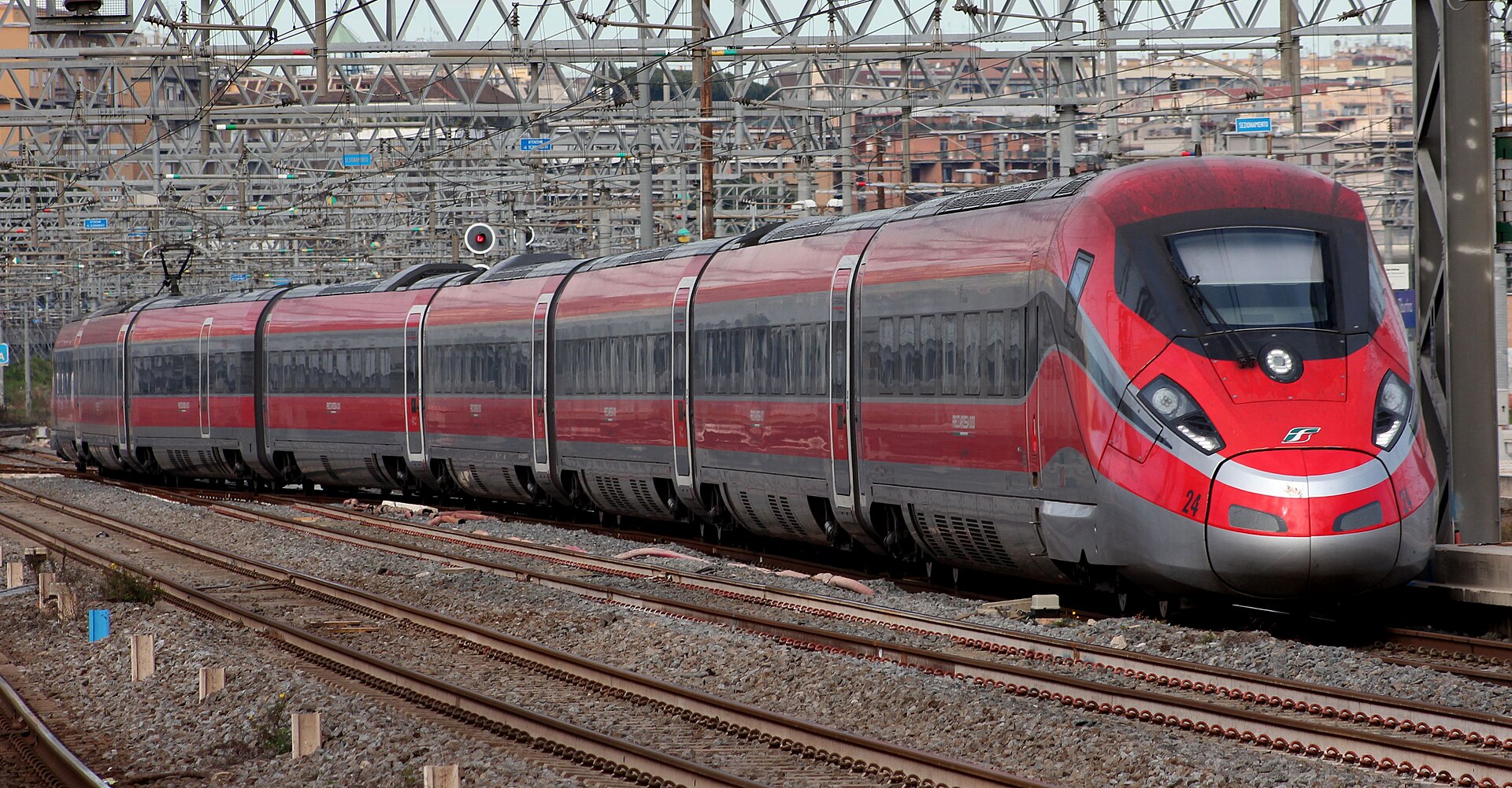 The Rome to Amalfi Coast journey starts on a Frecciarossa high-speed train from Roma Termini