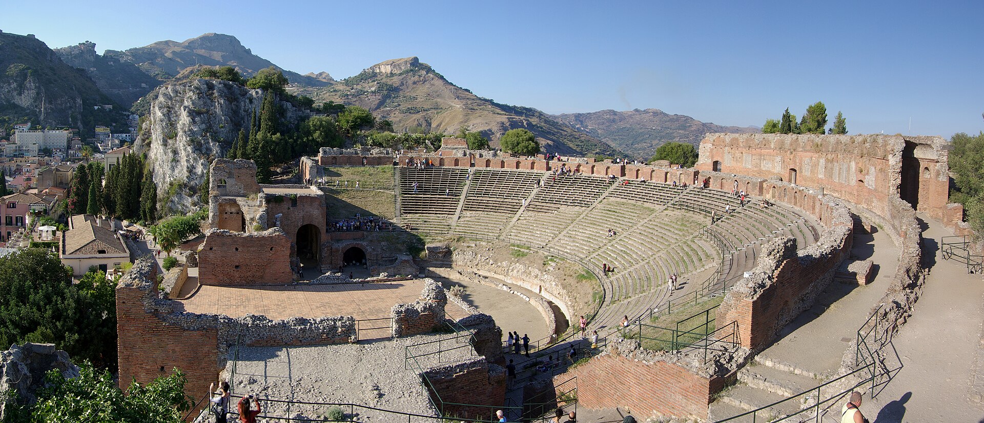 Greek Theatre of Taormina overlooking Mount Etna and the Ionian Sea, a highlight of any Sicily itinerary