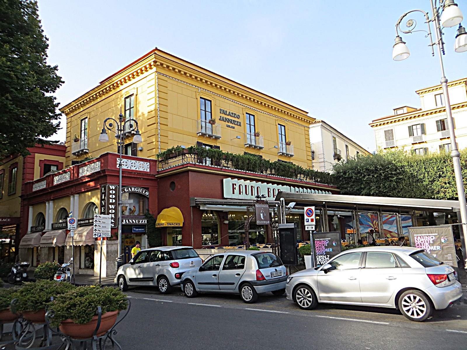 Piazza Tasso Sorrento at evening: the main square during the passeggiata