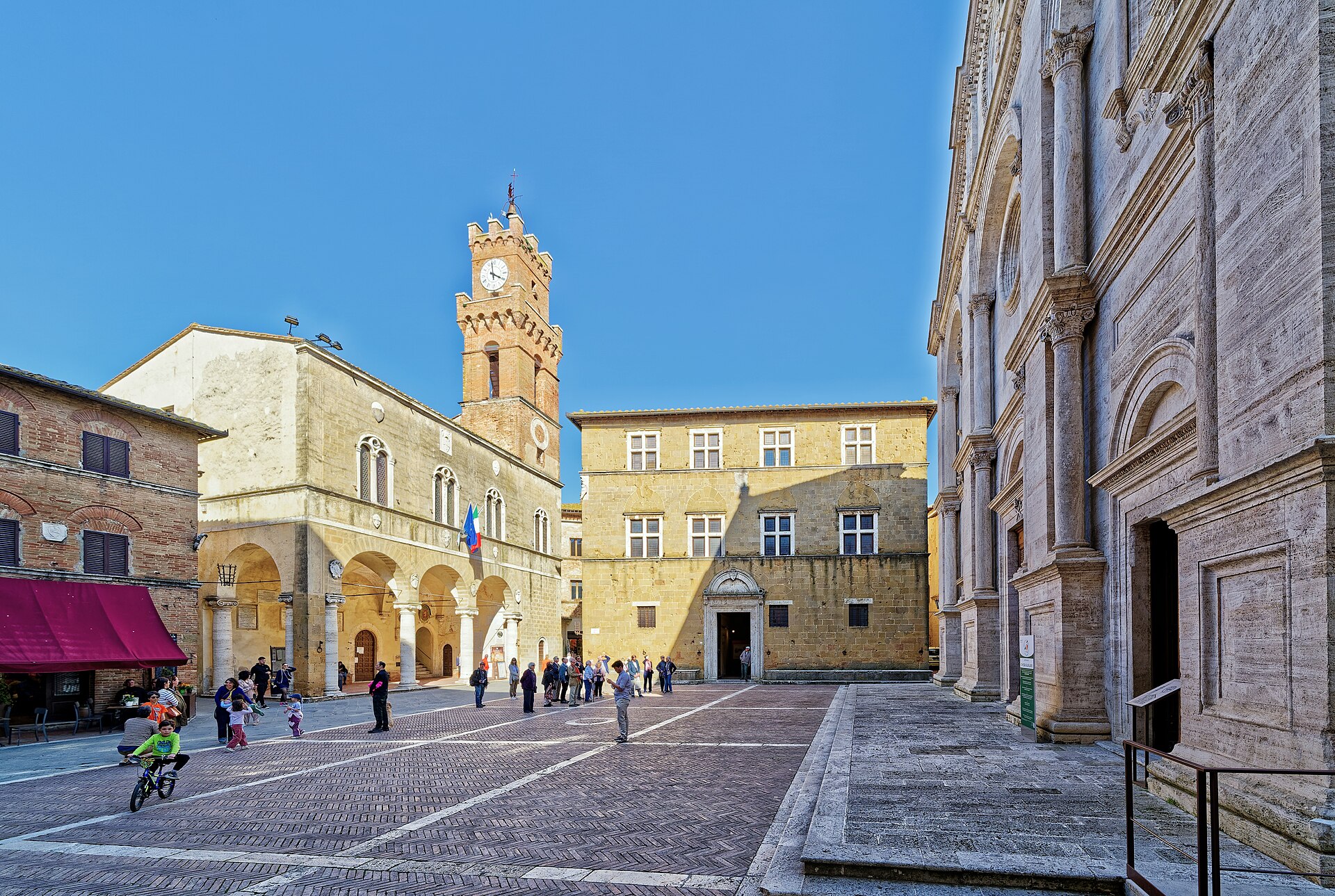 Pienza's Piazza Pio II — a Renaissance ideal built in stone, one of the finest small squares on any Tuscany road trip
