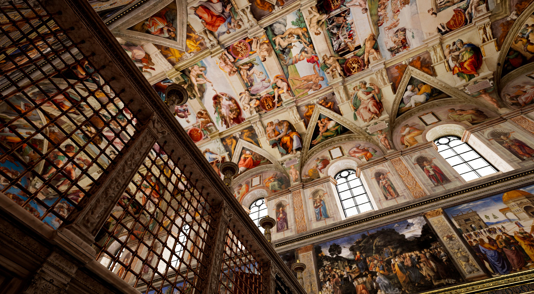 Michelangelo's ceiling in the Sistine Chapel, included with every Vatican Museums ticket