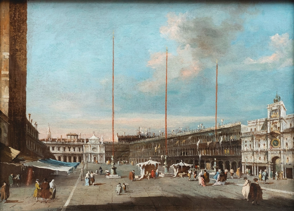 Venice entry fee checkpoint area near St Mark's Square — day-trippers on designated days must show a QR code voucher