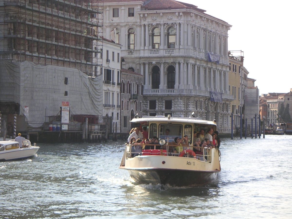 Vaporetto on Venice's Grand Canal