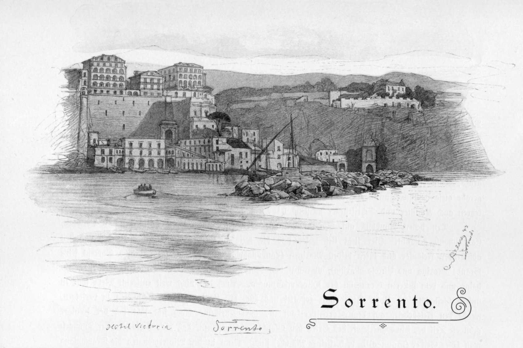 Sorrento's Marina Piccola harbour, gateway to the Amalfi Coast and Capri