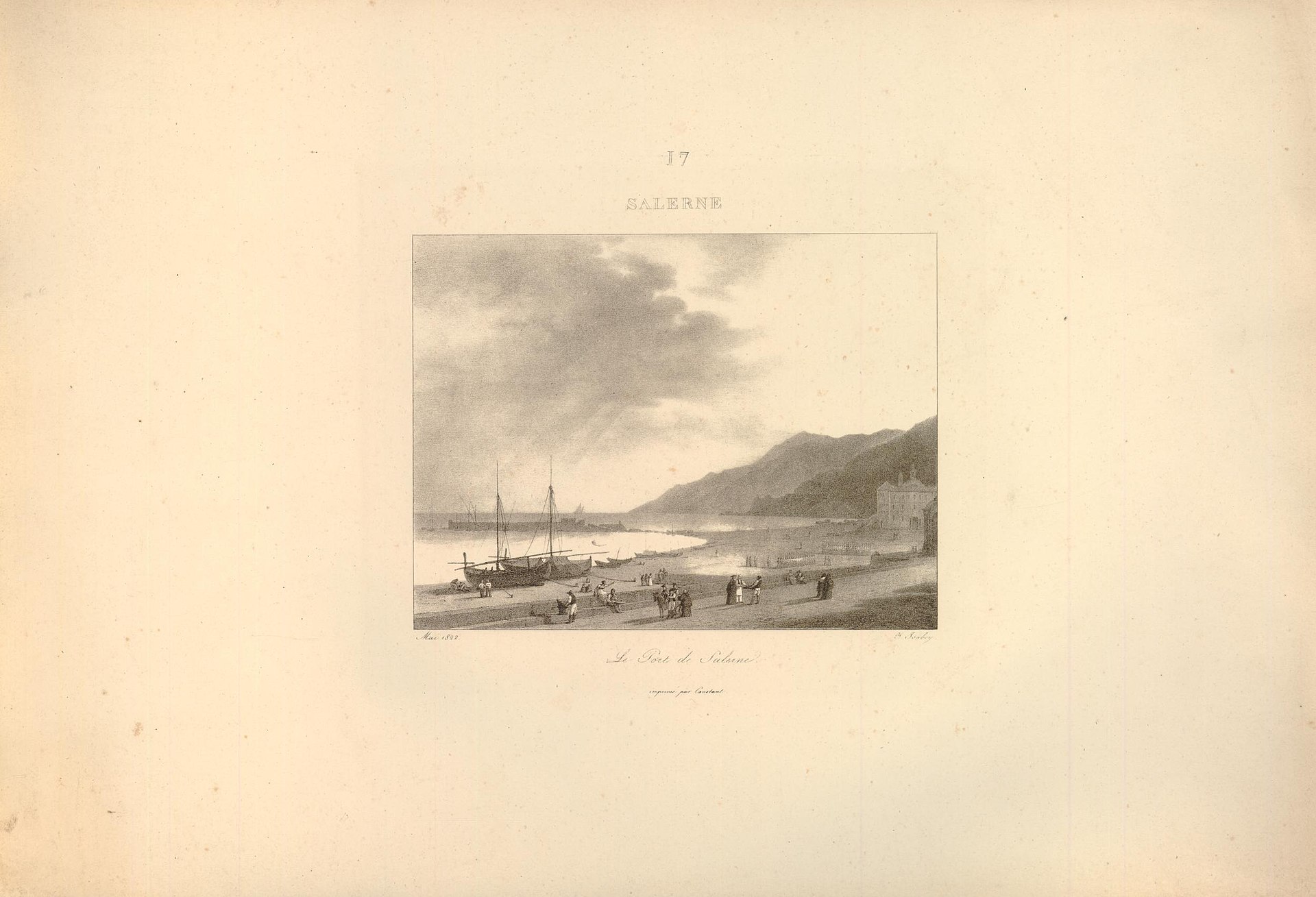 Palm-lined Salerno seafront promenade with ferries, a budget-friendly car-free base