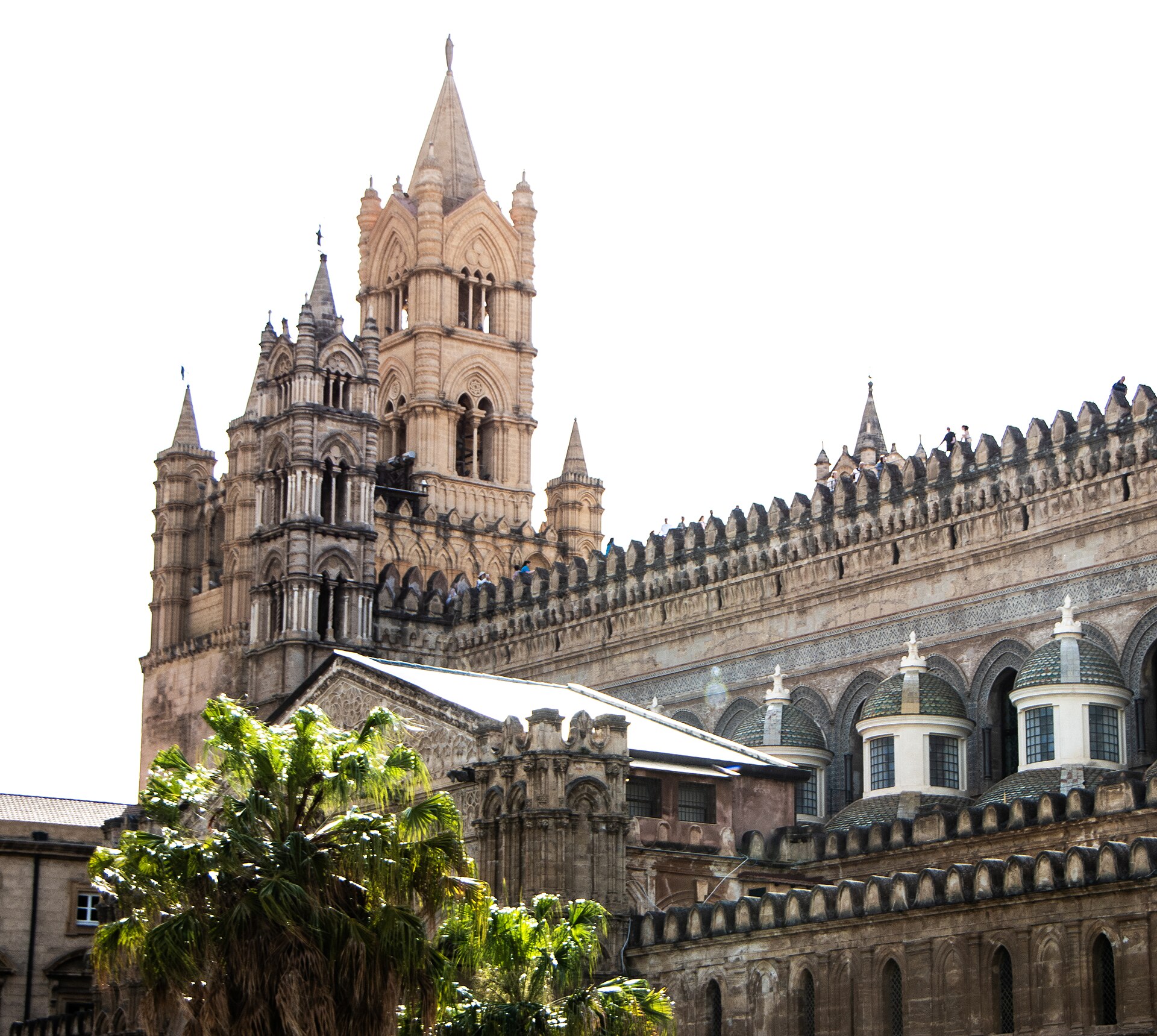 The Arab-Norman cathedral in Palermo, a strong base for food and culture in western Sicily