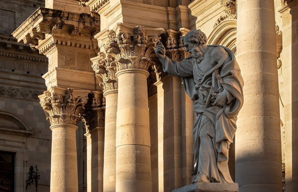 The Baroque cathedral of Syracuse on Ortigia island, Sicily